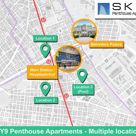 Sky9 Penthouse Apartments Вена Экстерьер фото