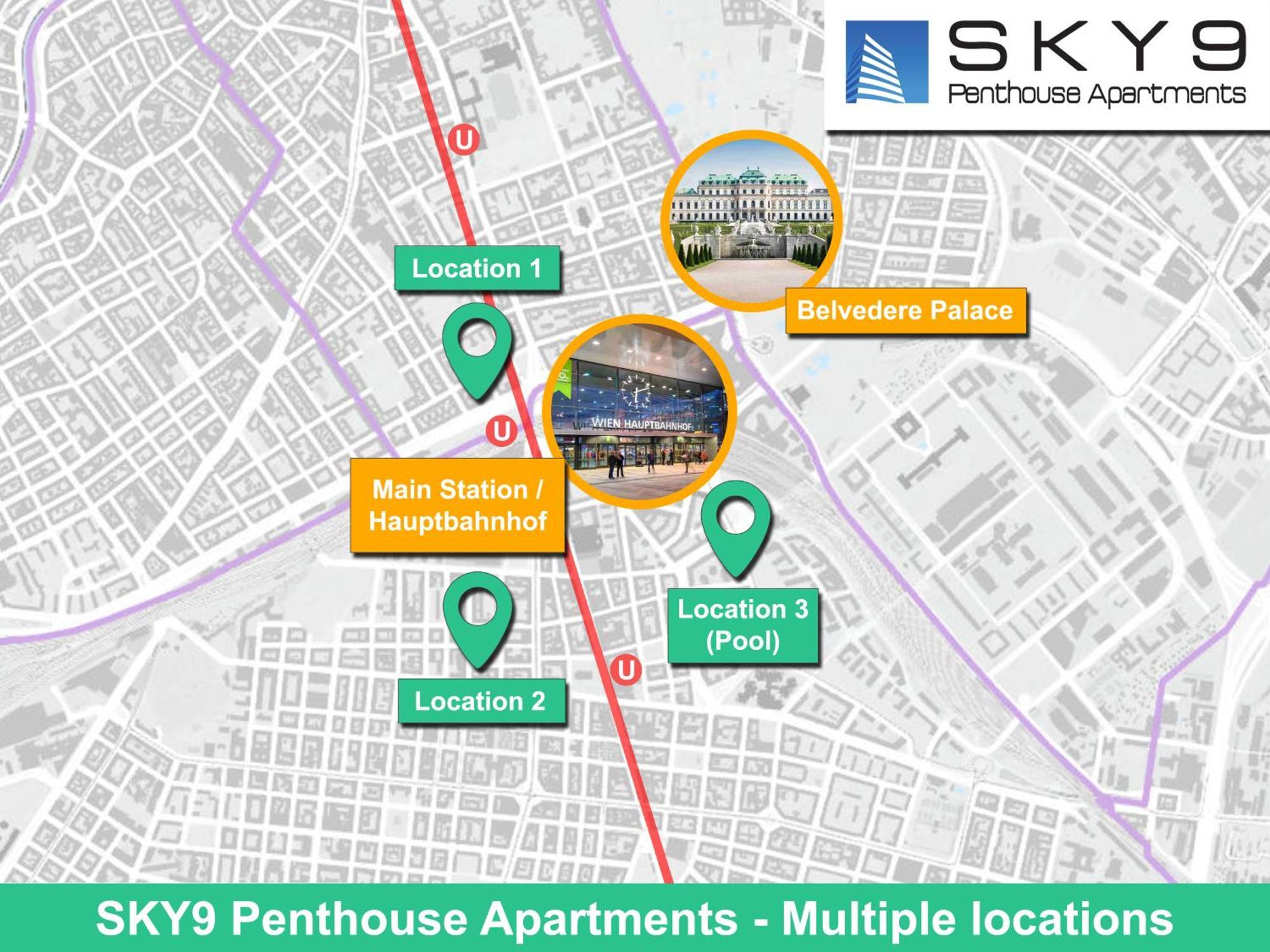 Sky9 Penthouse Apartments Вена Экстерьер фото